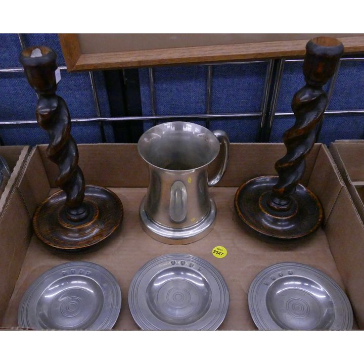 Box Jacobean Twist Candlesticks Etc