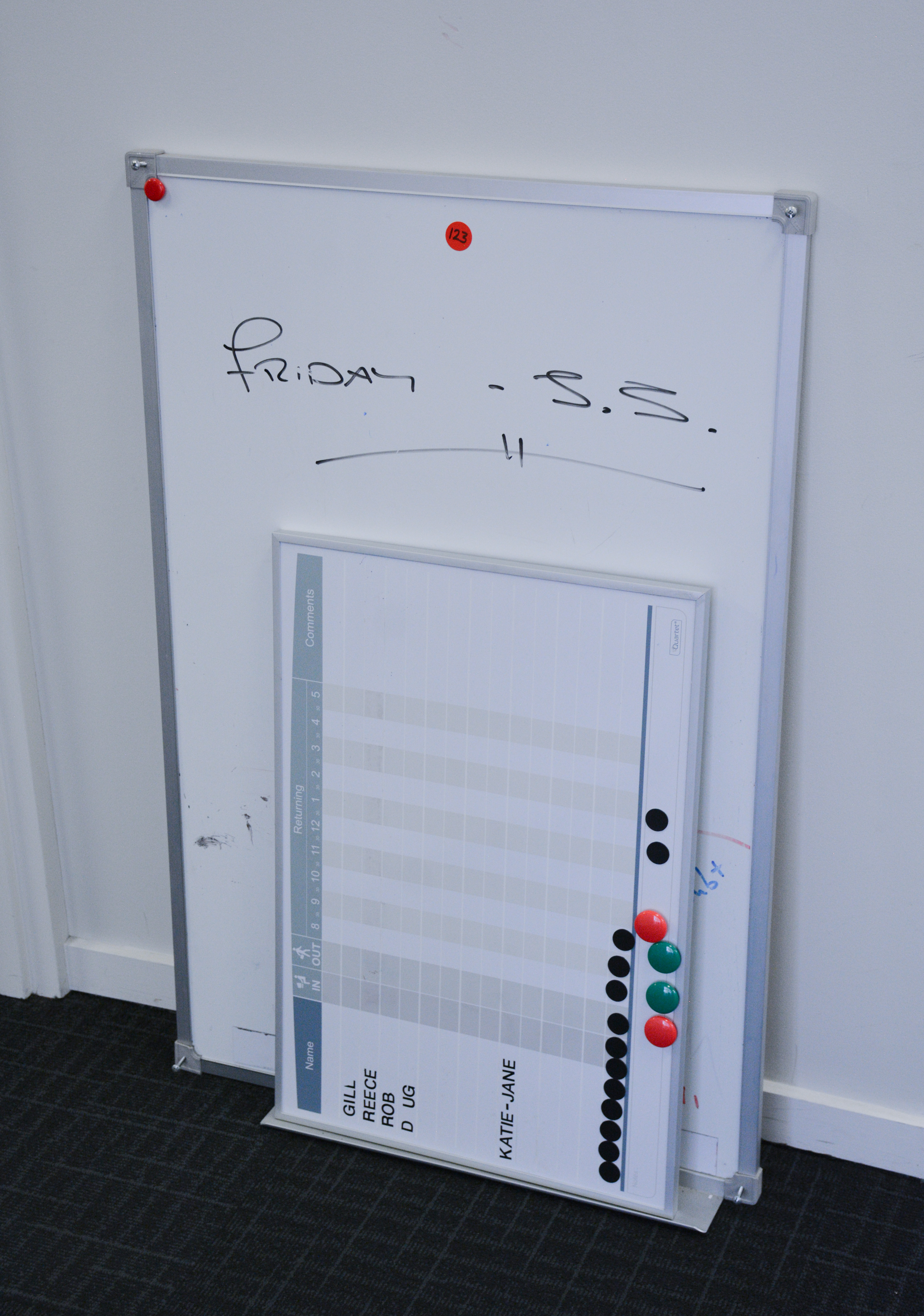Office Whiteboards x 2 — sold at auction in New Zealand for $15