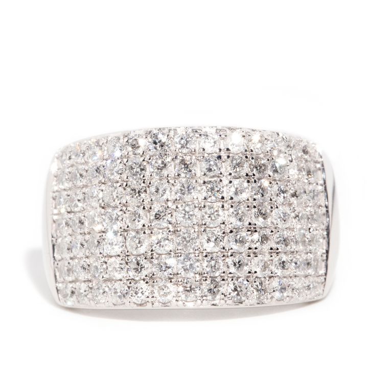 14 Carat White Gold 1.37 Carat TDW Diamond Ring,
