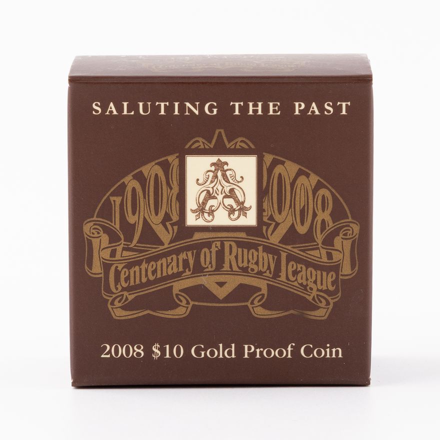 Elizabeth II, RAM - Saluting the Past, Centenary of Rugby League, Ten Dollars, 2008,  FDC