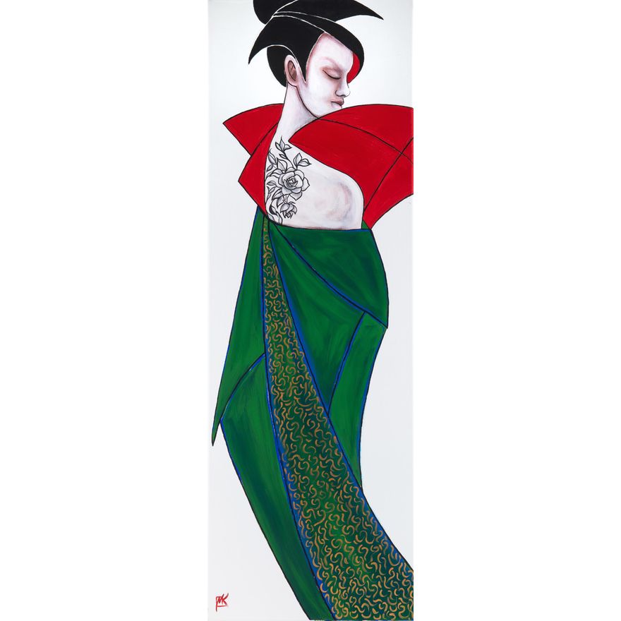 Marta Kurczyńska | Zdejmę dla Ciebie zielone kimono, 2022