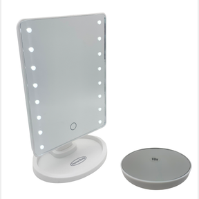 Home Quip Make Up Mirror With 10 X Magnifier Battery Operated|