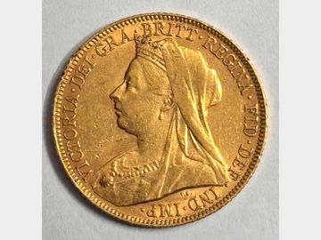 1899 VICTORA LONDON MINT OLD HEAD GOLD SOVEREIGN
