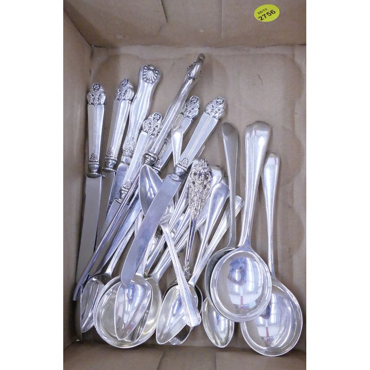Box Silver Handled Knives Etc