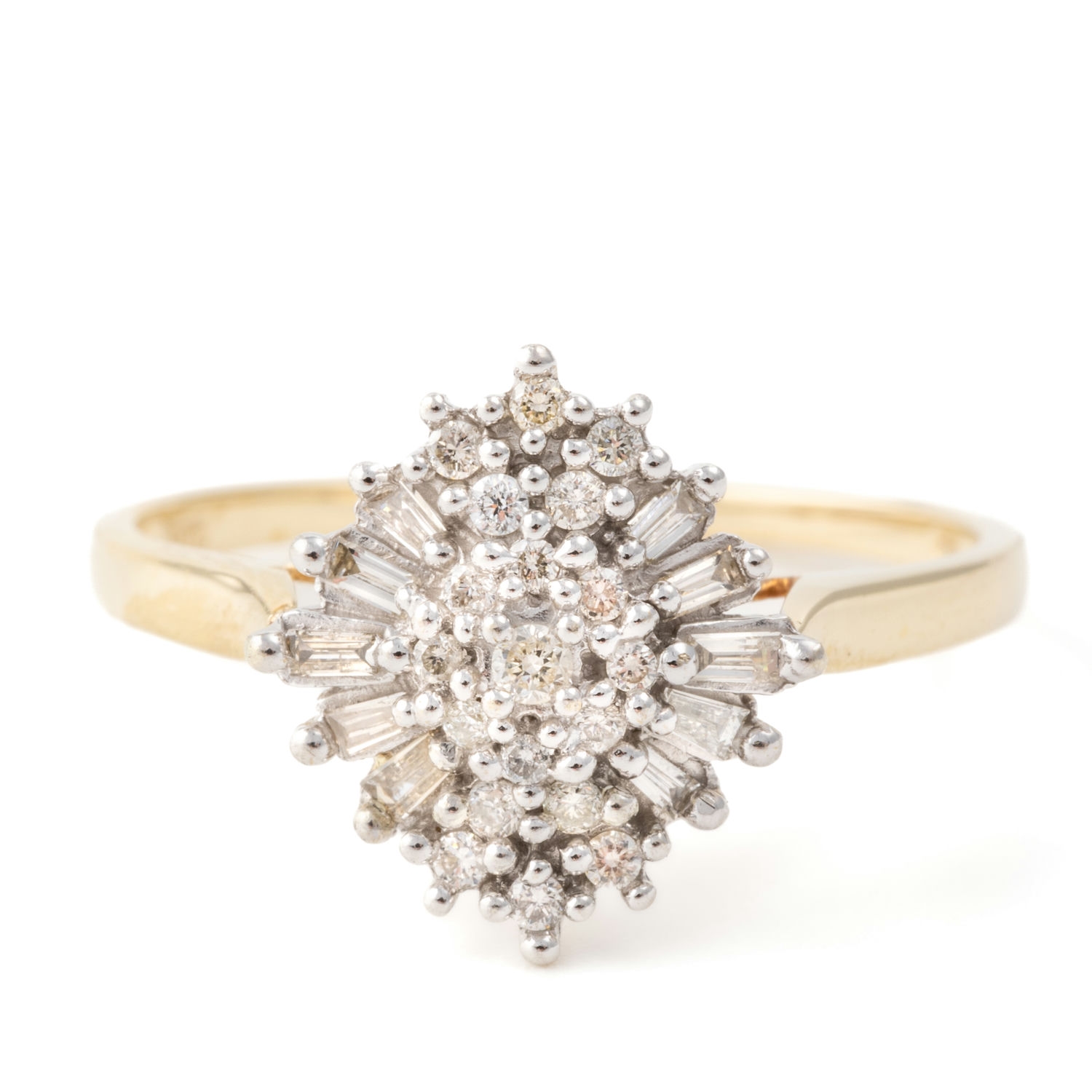 152 · Ballerina Diamond CLuster Ring 9ct Gold