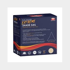 Kalahari Extreme Shade Sail Triangle 5x5x5m - Charcoal - 737186439736 -51728/970 B1 (S4)