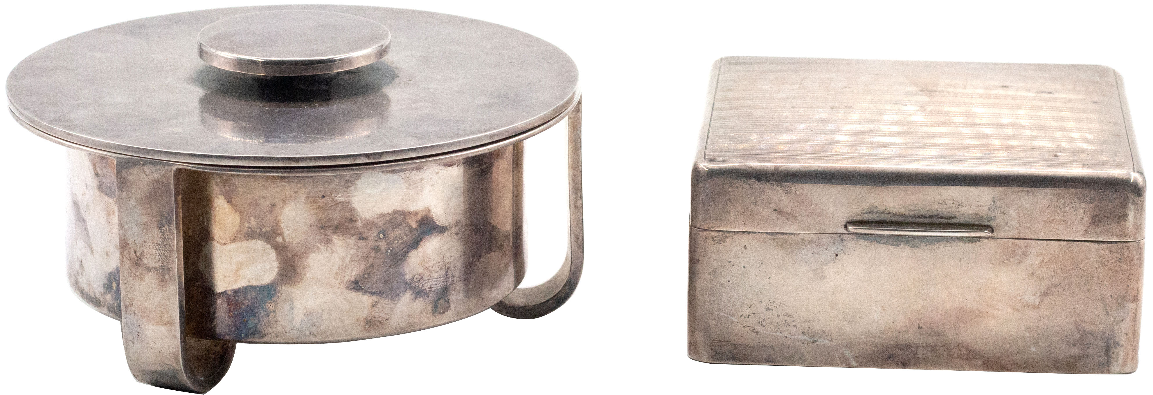 186 · Great Britain, Silver Cigarette Box, 1928, VGC