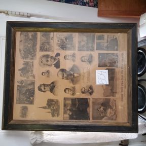 Antique President Garfield Cradle to the Grave print