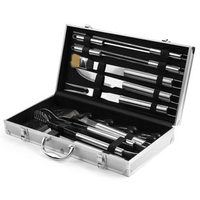 18 PCS STAINLESS STEEL BBQ SET BARBECUE KIT GS1002