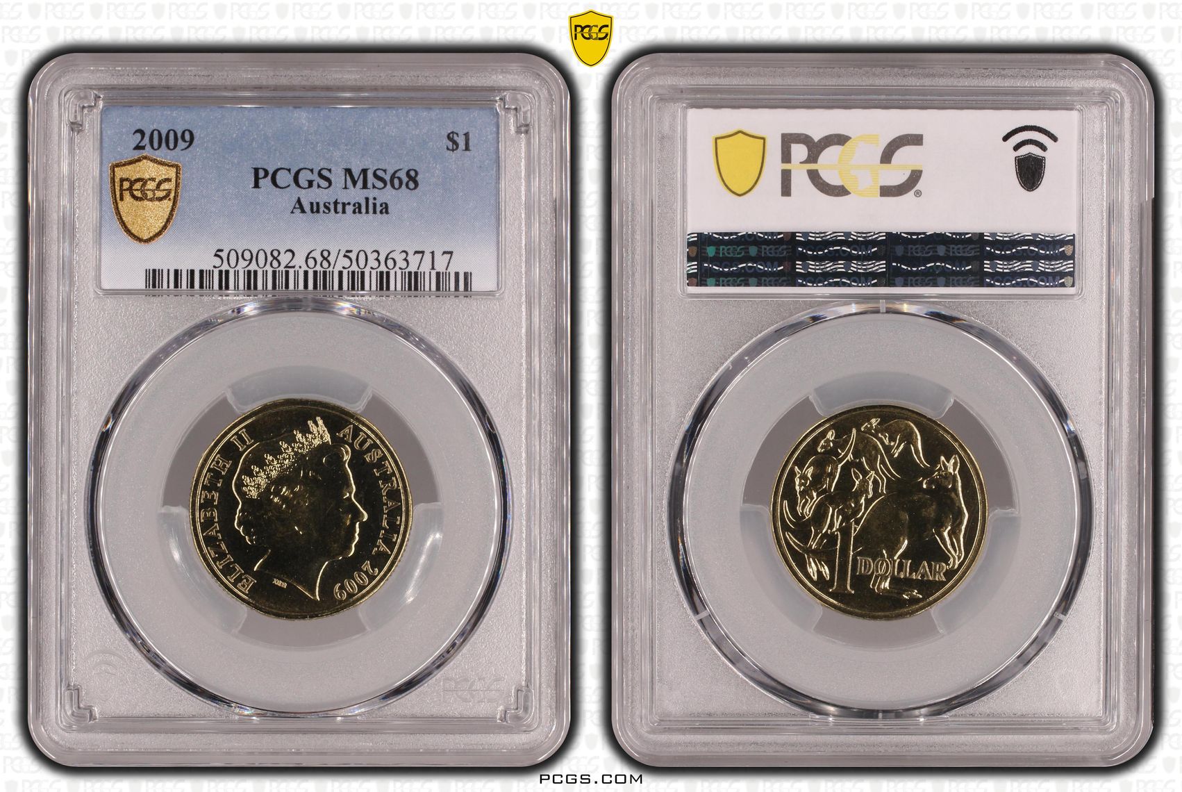 One Dollar, 2009, PCGS MS68