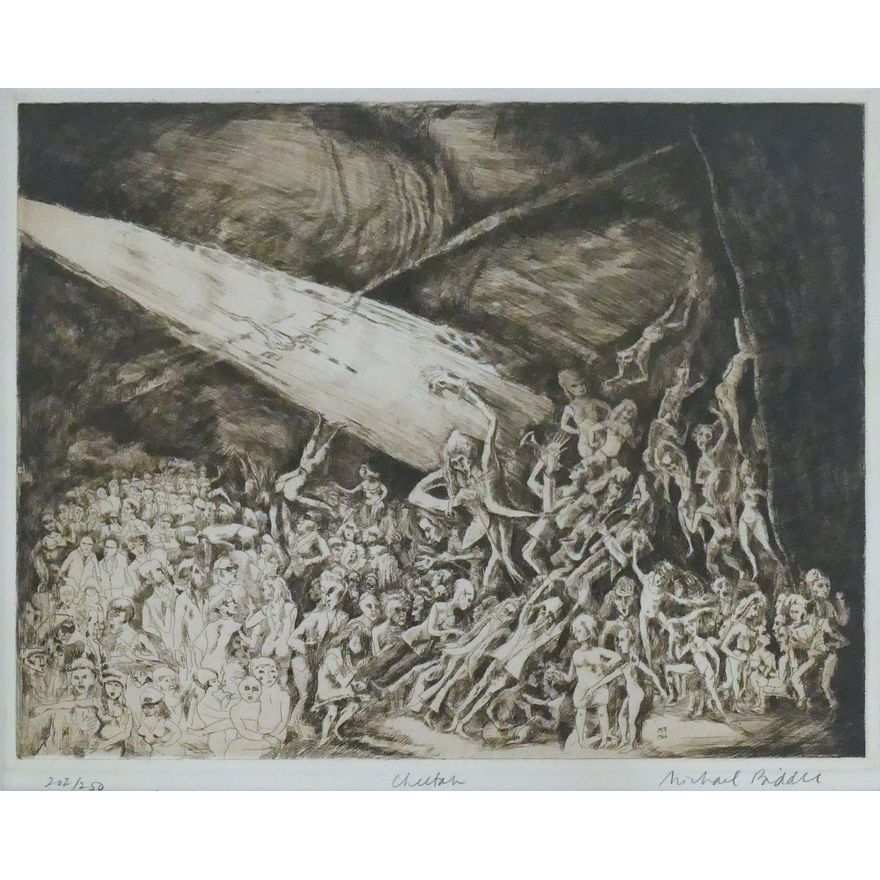 Michael Biddle ''Cheetah'' (Dance) S/N Etching Matted 18''x20''