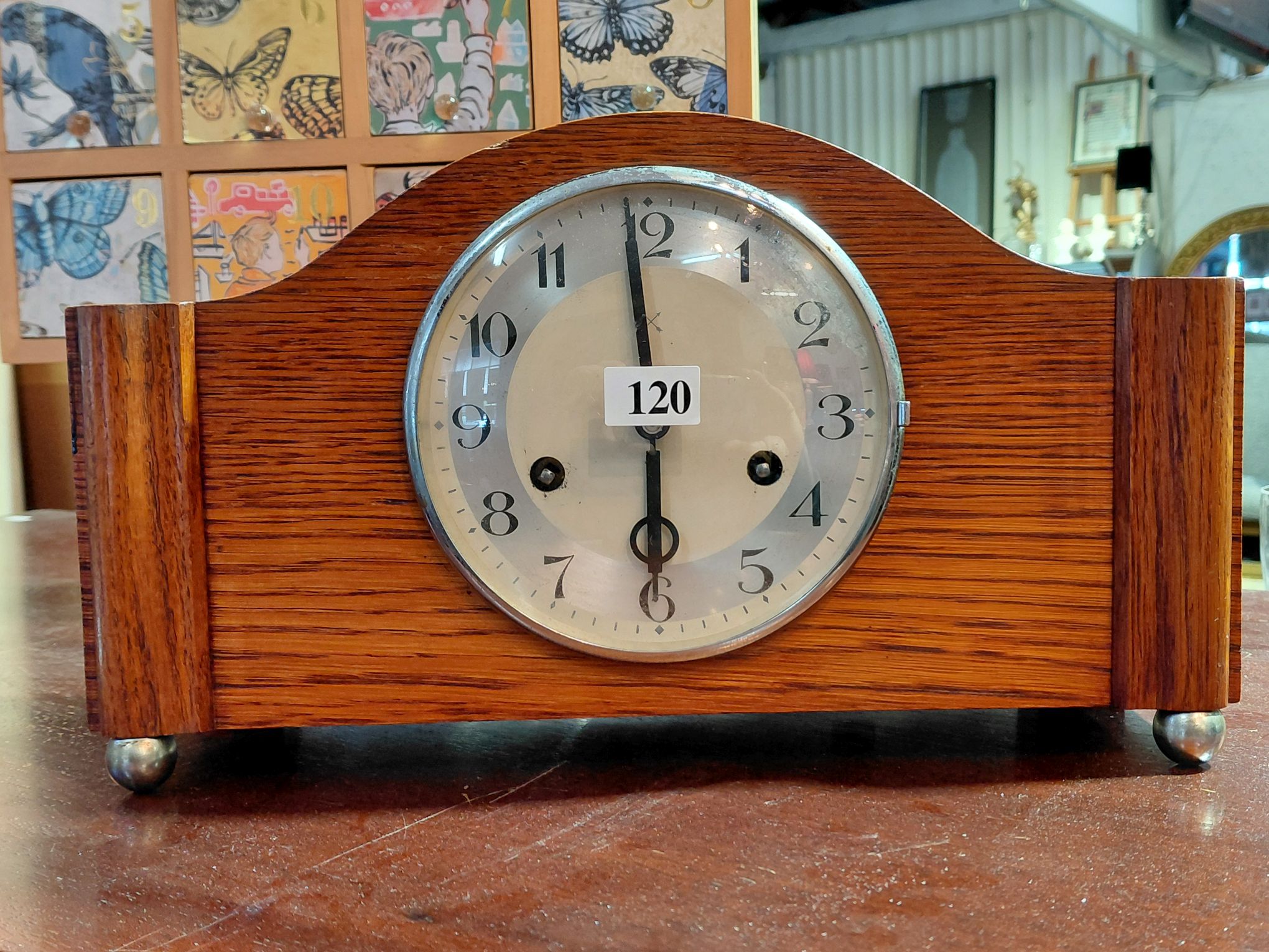 120 · ART DECO MANTLE CLOCK