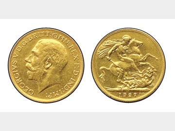 1927 SOUTH AFRICAN MINT GOLD SOVEREIGN