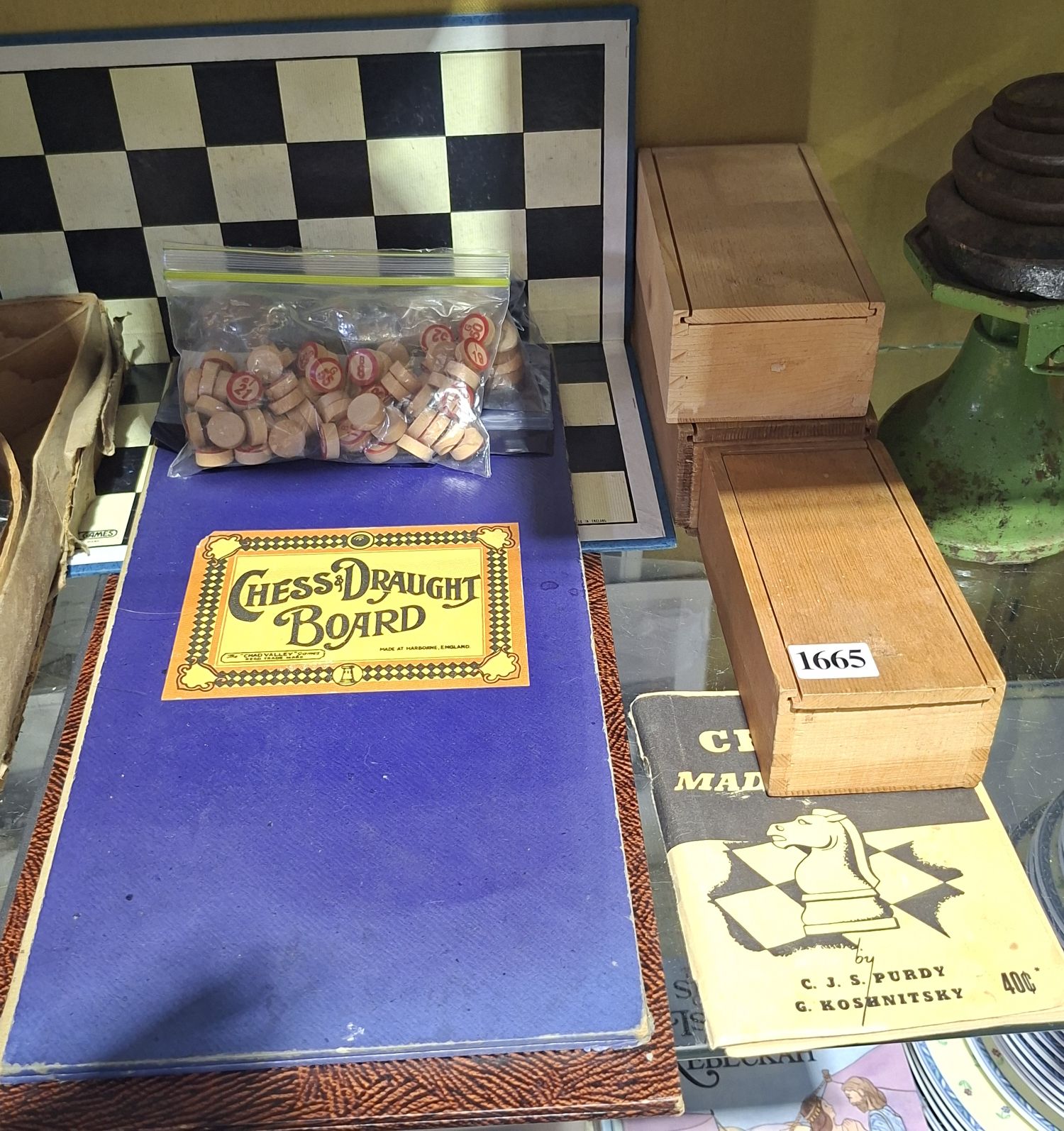 Vintage Chess Boards And Pieces