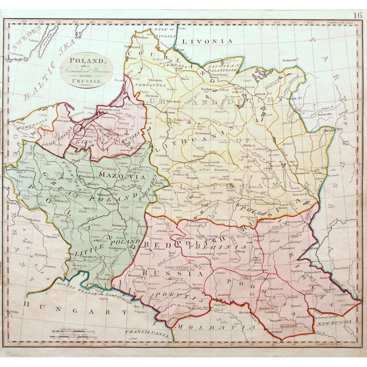 Samuel John Neele | Poland with its dismembered provinces, including Prussia