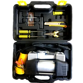 Portable Car Tire Repair Kit With Air Compressor Portable Car Tire Repair Kit | CASE BROKEN