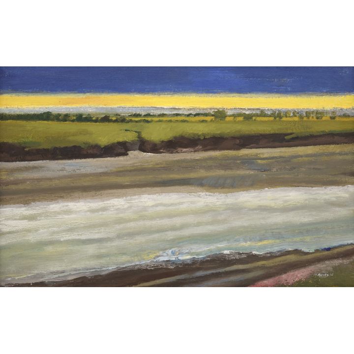 Paul Havas ''Tide Land'' (Skagit Valley) 1976 Oil