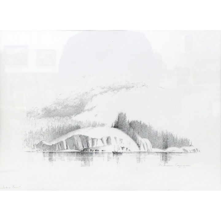 Malcolm Cameron ''Iceberg Point'' Signed Lithograph Framed