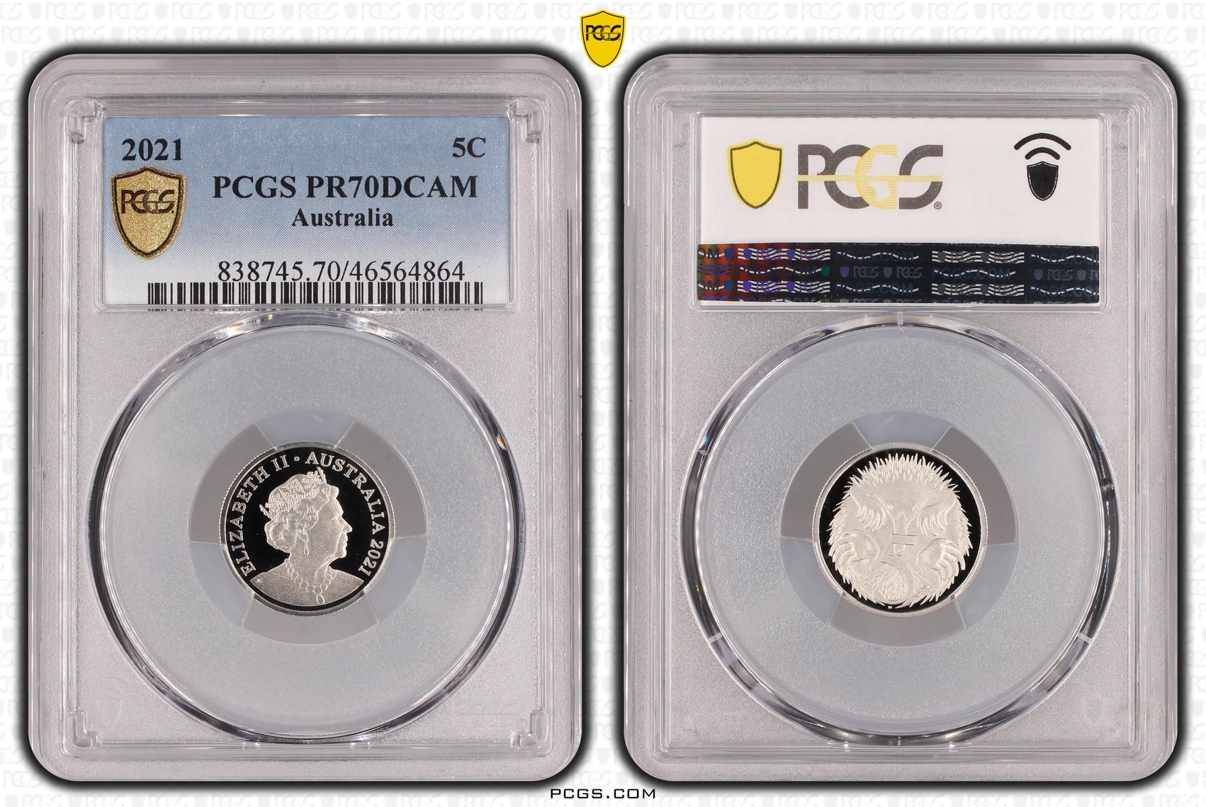 Five Cent, 2021, PCGS PR70DCAM