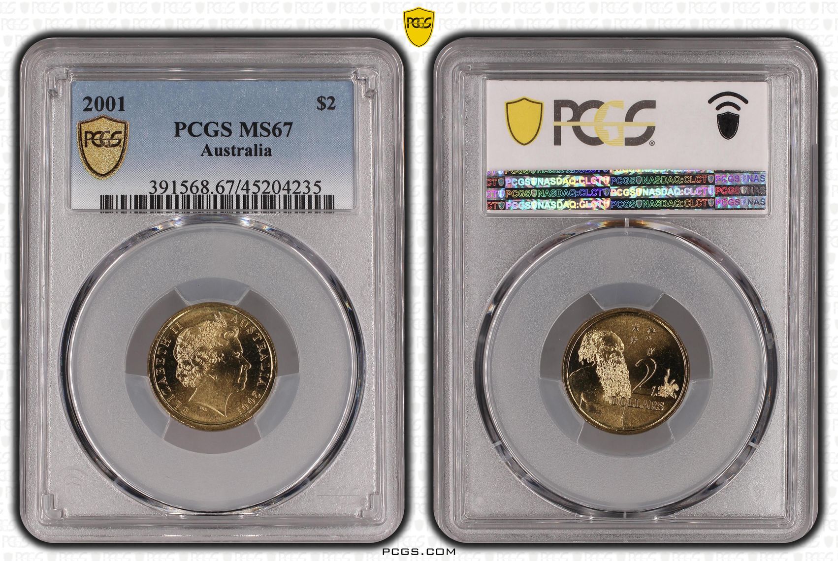 382 · Elizabeth II, Two Dollar, 2001, PCGS MS67