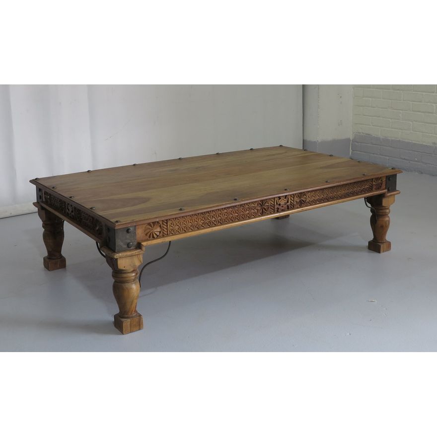 LARGE INDIAN COFFEE TABLE