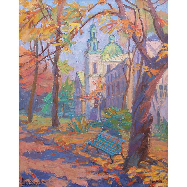 Jesień na Krakowskich Plantach, 1978