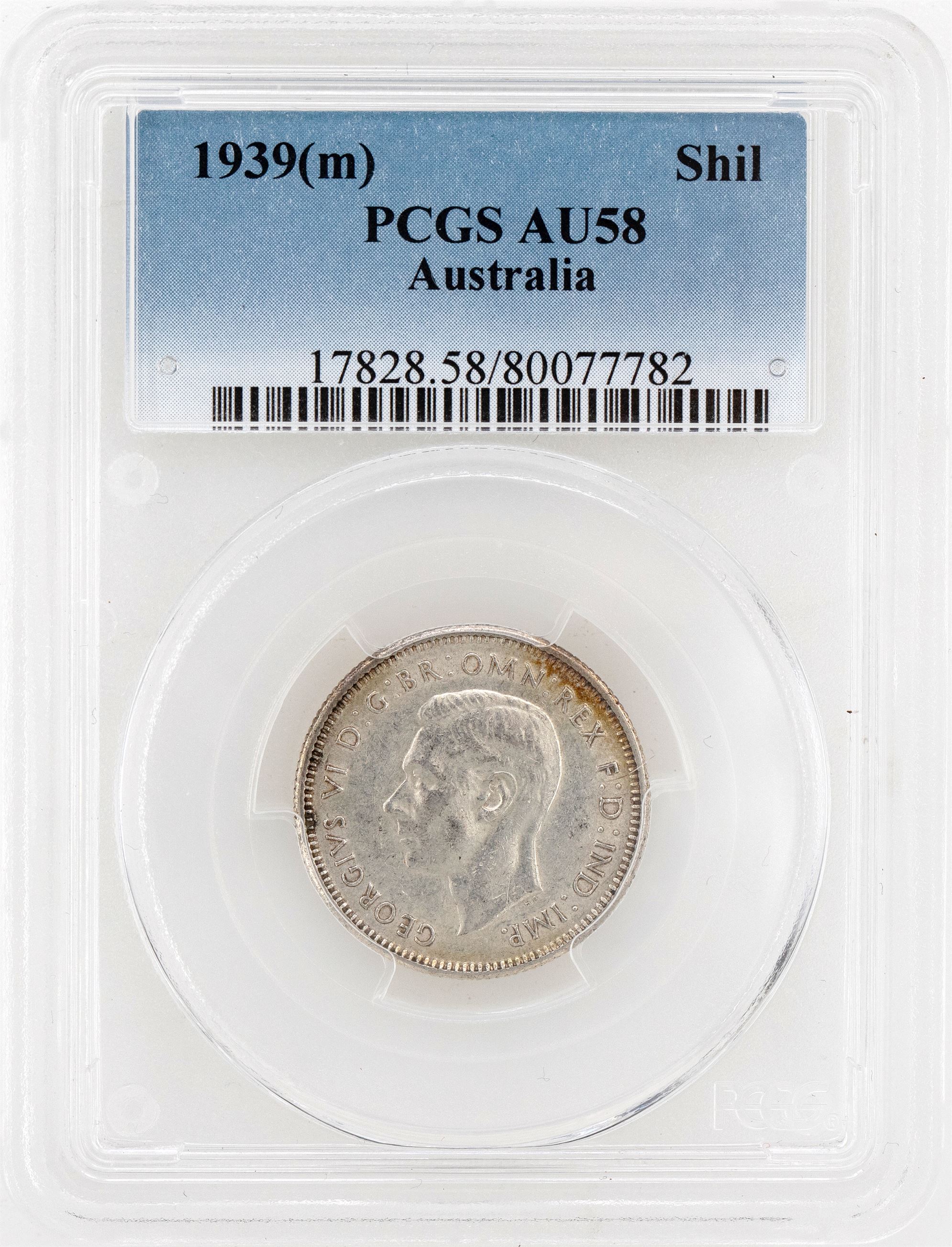 1939(m) Australia Shilling PCGS - AU58 -782