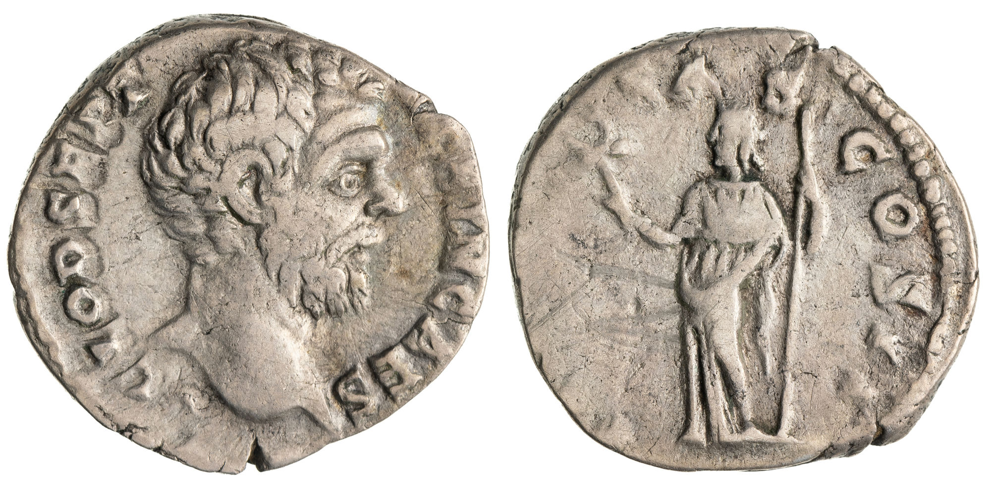 Clodius Albinus, Denarius, 193-95 AD, aVF