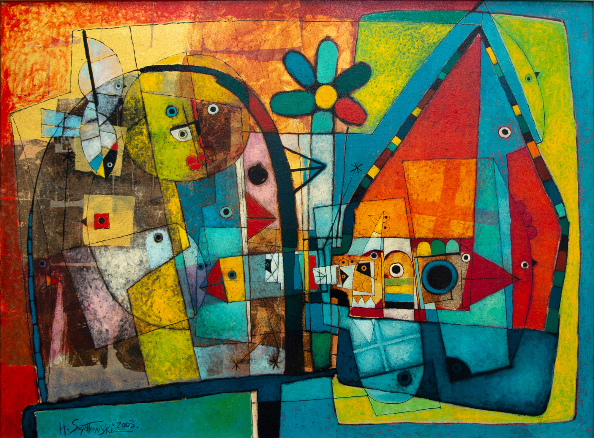 Henryk Szydlowski 'Paradise in the Bird House' — sold at auction in New Zealand for $6,000