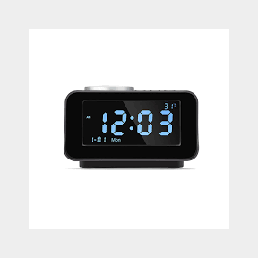 FM Radio Alarm Clock FM Radio Bluetooth Speaker with temperature display - Black Bar 9901077731938 - 51748/19974 SN B2 (S7)