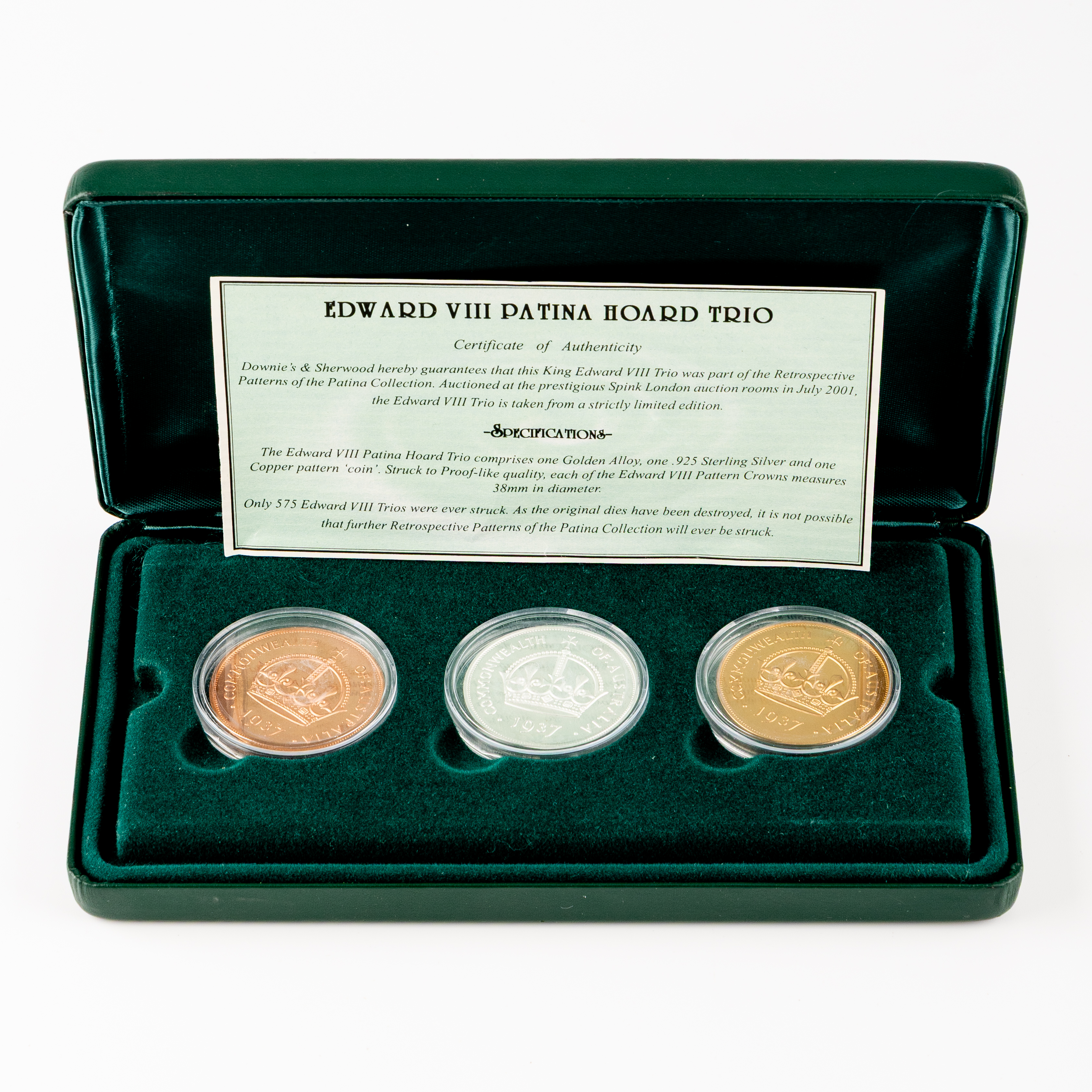 229 · Great Britain, Downie's / Sherwood Australia - Fantasy Set, Crown, 2001 (1937),  CHU - GEM