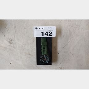 APEX SPORT - SPORTY CHRONOGRAPH MEN S WATCH WITH SILICONE STRAP - GREEN - REQUIRES BATTERY