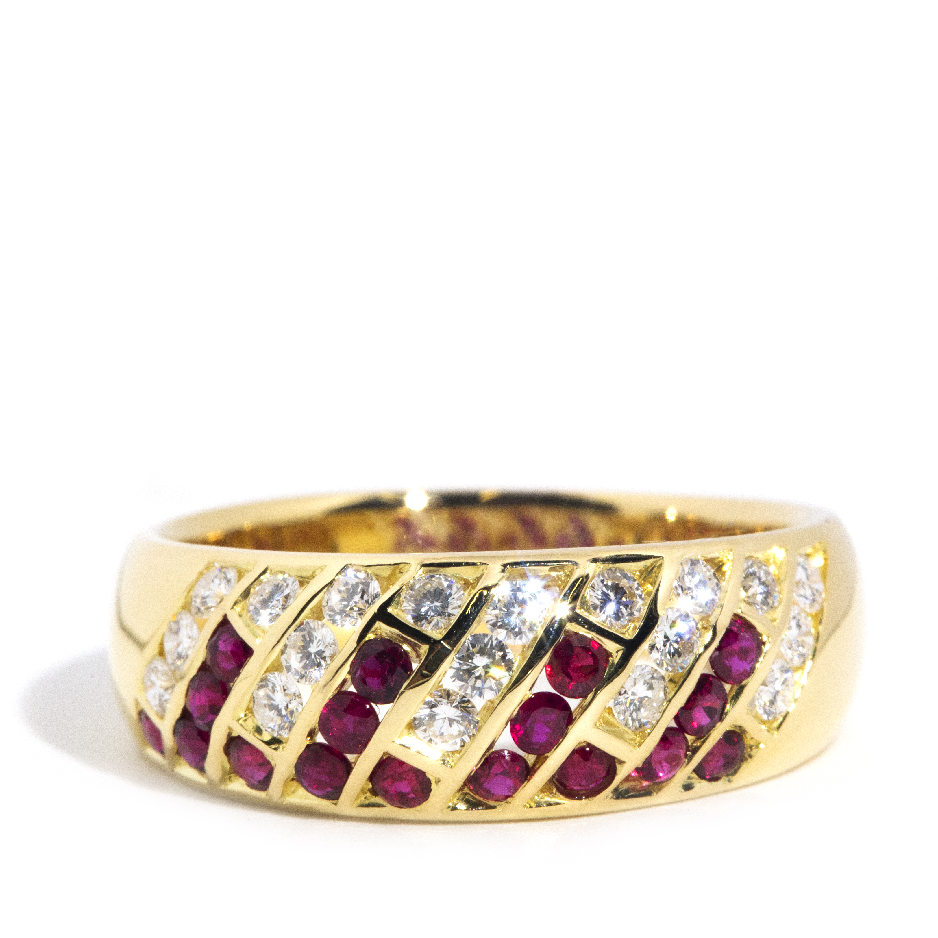18 Carat Ruby and Diamond Ring
