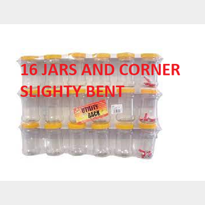 Utility Shelf Rack With Bottles (16 JARS AND CORNER SLIGHTY BENT) --51461/551 B4 (S3)