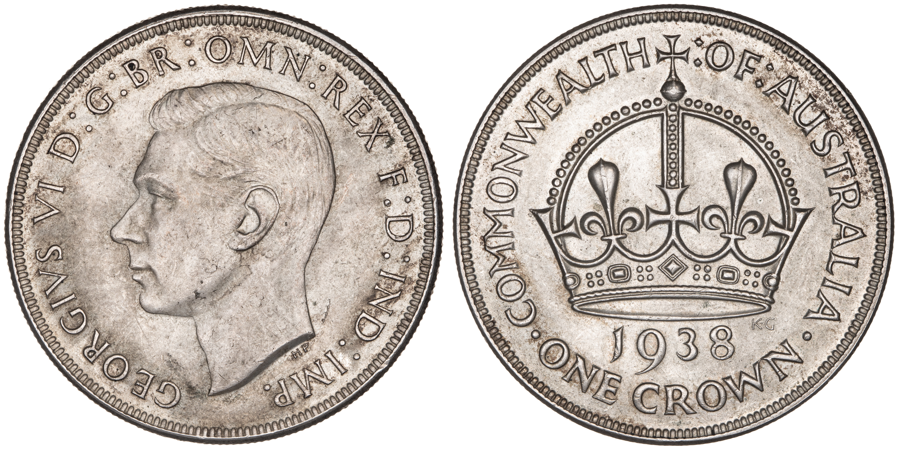 George VI, Crown, 1938, EF