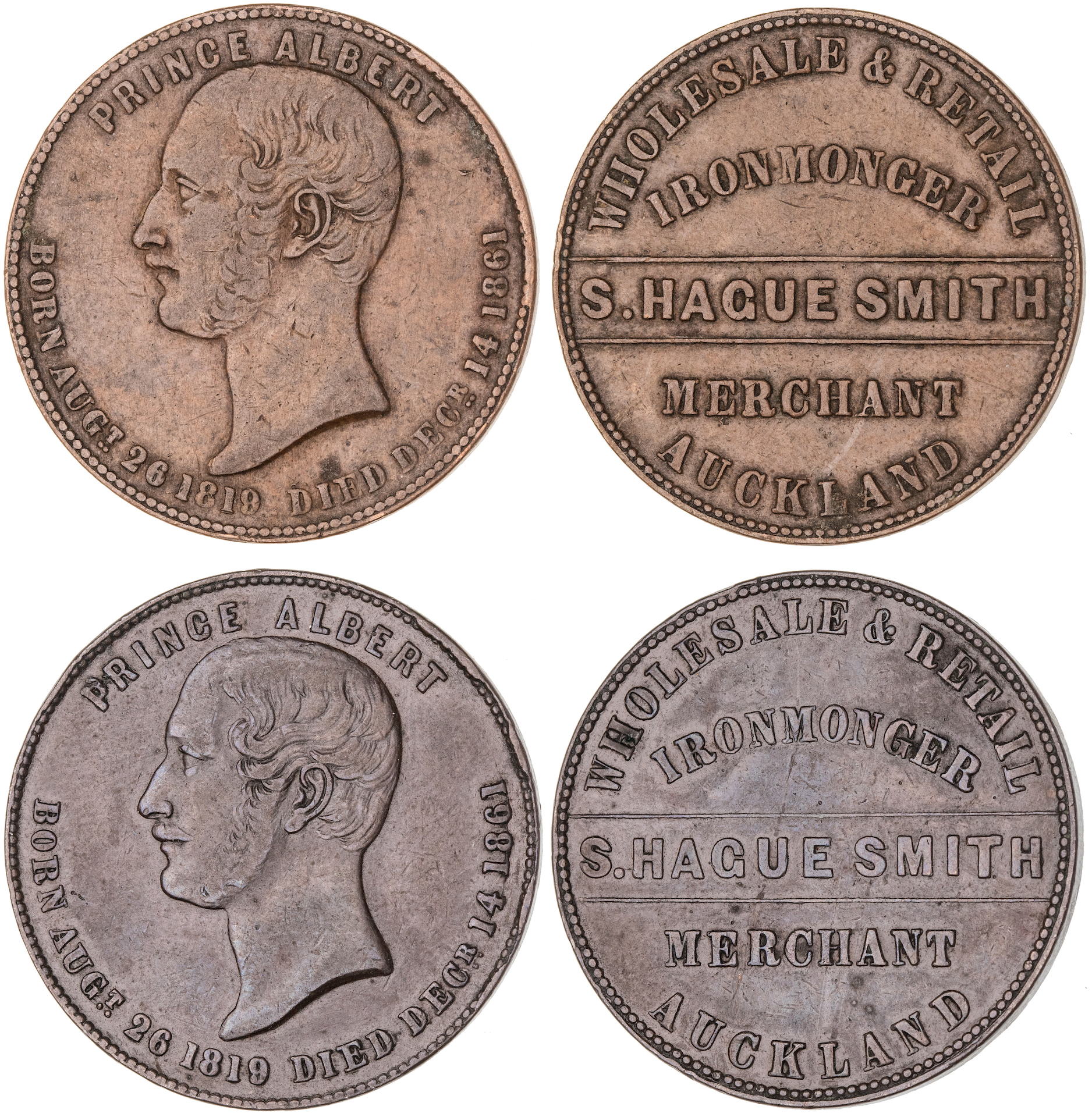 Auckland, New Zealand, S. Hague Smith, Penny, ND, VF