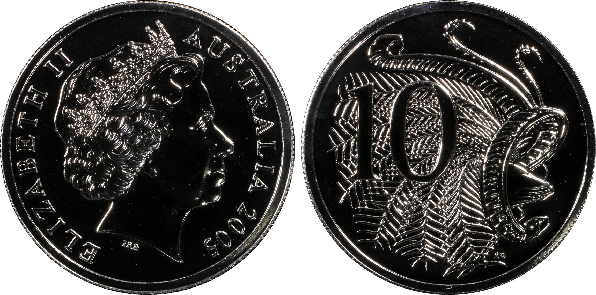 , Ten Cent, 2005, PCGS MS69