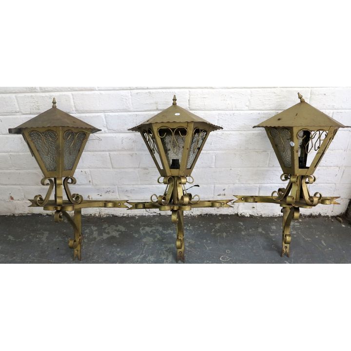SET OF 3 WALL LANTERNS