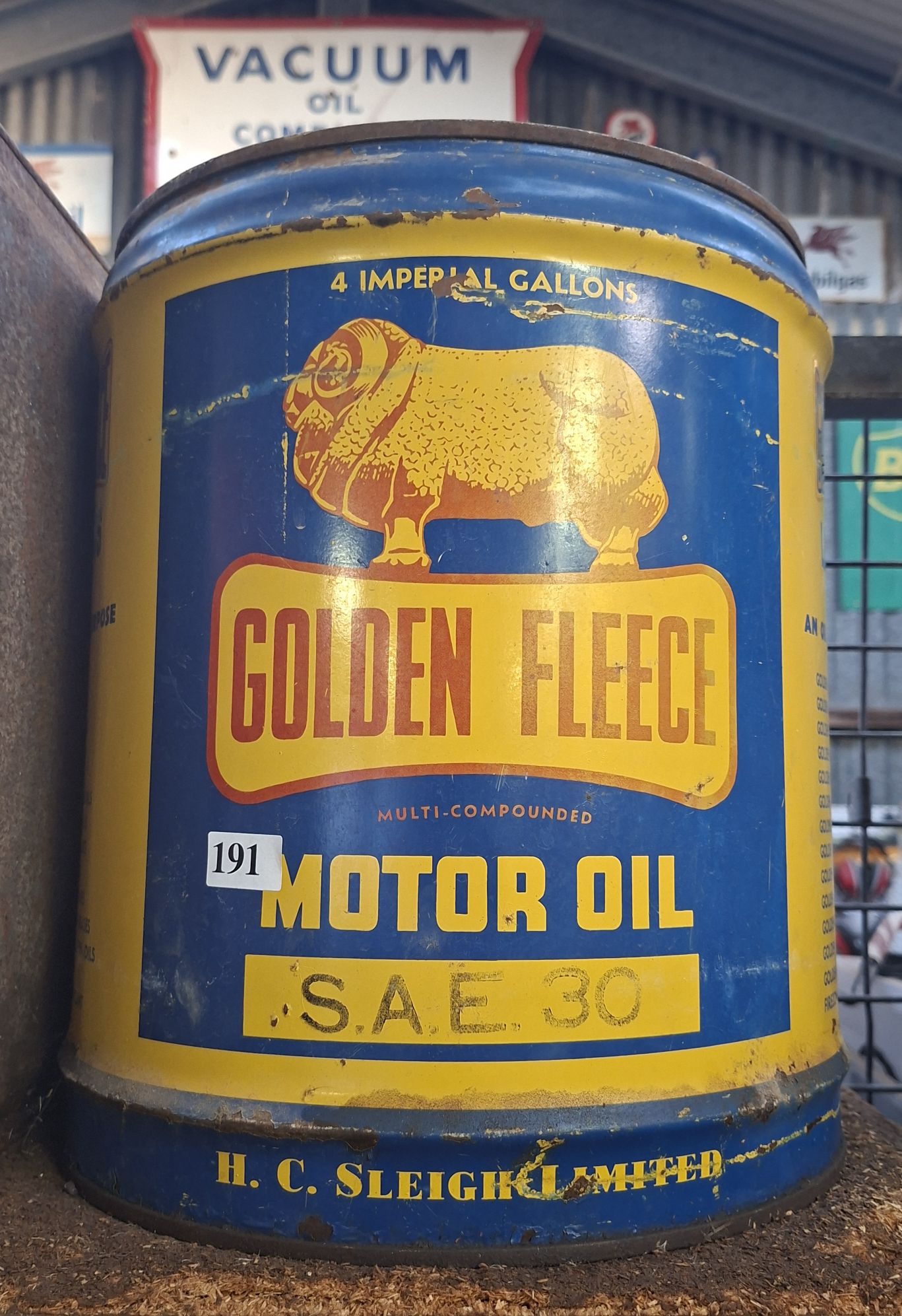 Golden Fleece Oil Drum