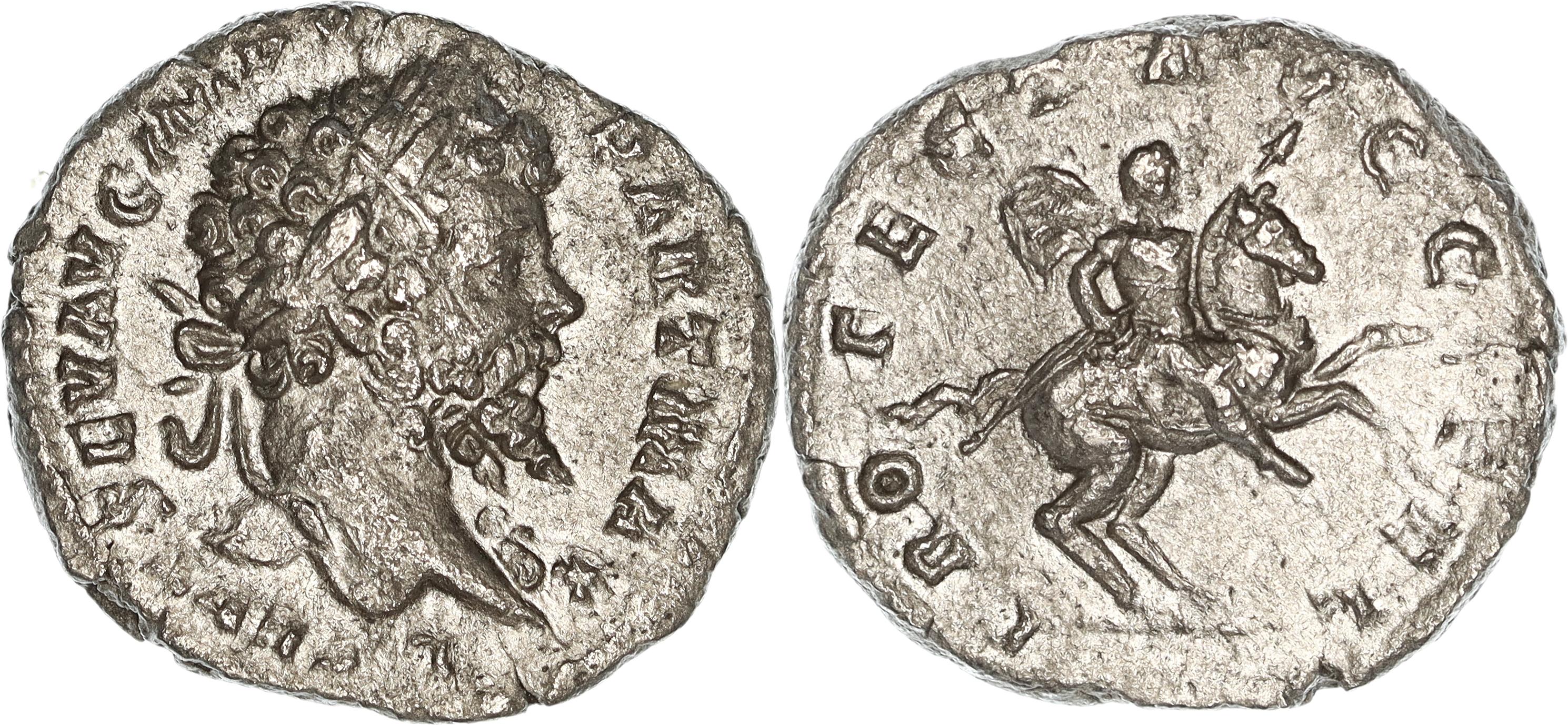 Roman Empire, Septimius Severus, Silver Denarius, 198-200 AD, VF+