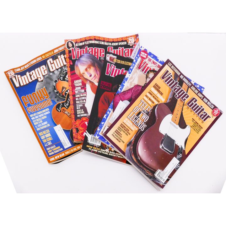 Large Collection 'Vintage Guitar Magazine' June 2003-Dec 2020
