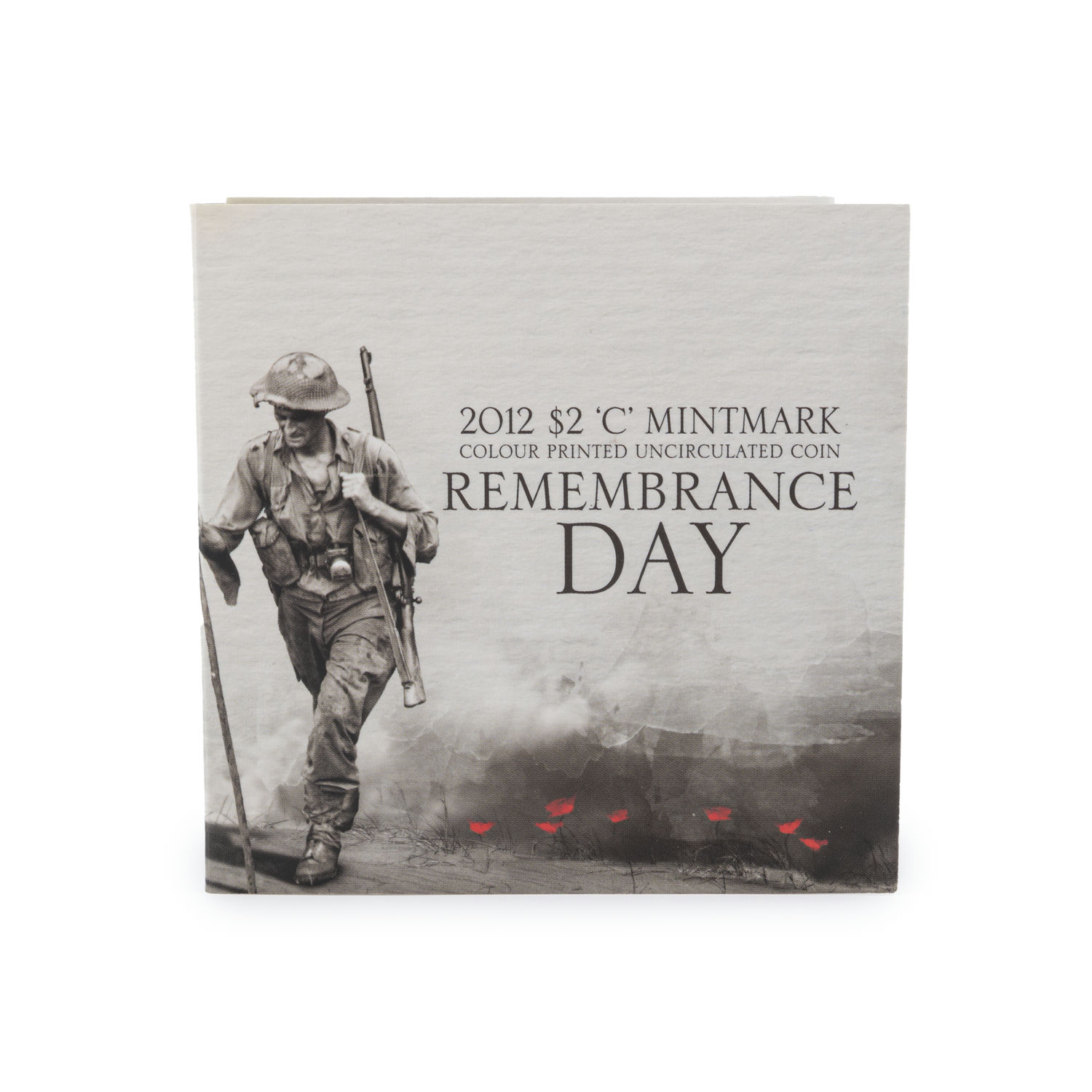 Remembrance Day Trifold, Two Dollars, 2012-C, UNC