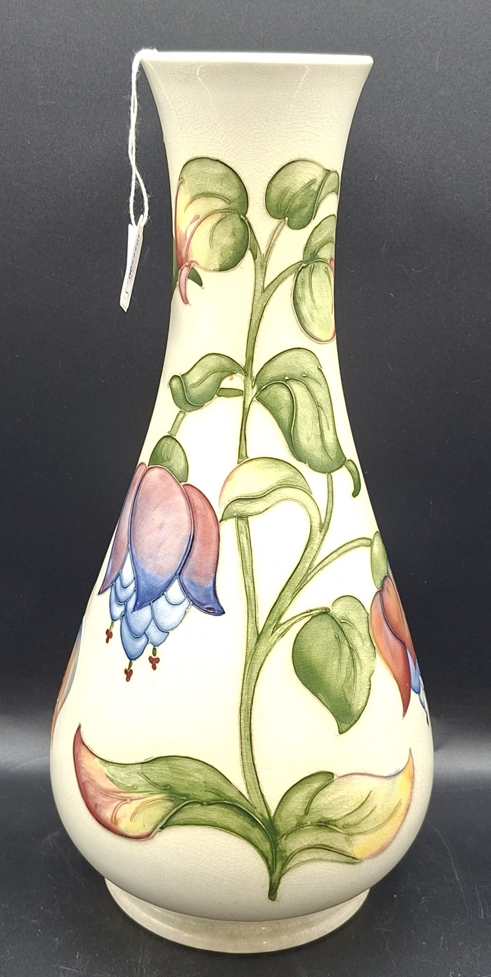 WALTER MOORCROFT FUCHSIA VASE