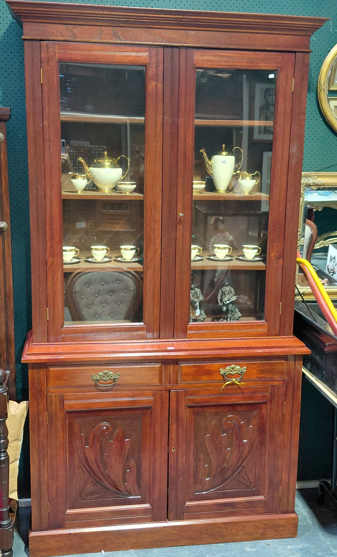 A GLAZED BOOKCASE