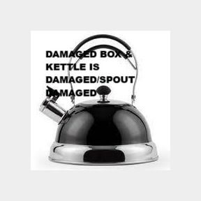 Capri - Stainless Steel Whistling Kettle 2.5L - Black - Capri Exclusive Homeware(DAMAGED BOX & KETTLE IS DAMAGED/SPOUT DAMAGED)-51724/1109-bar 9900872024023 B2 (S1)