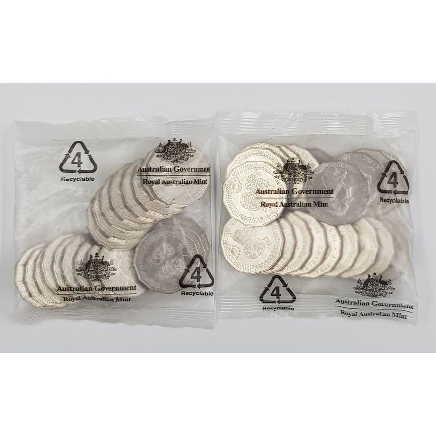 NAIDOC Ann. 50c Coins in RAM Bags (x2)