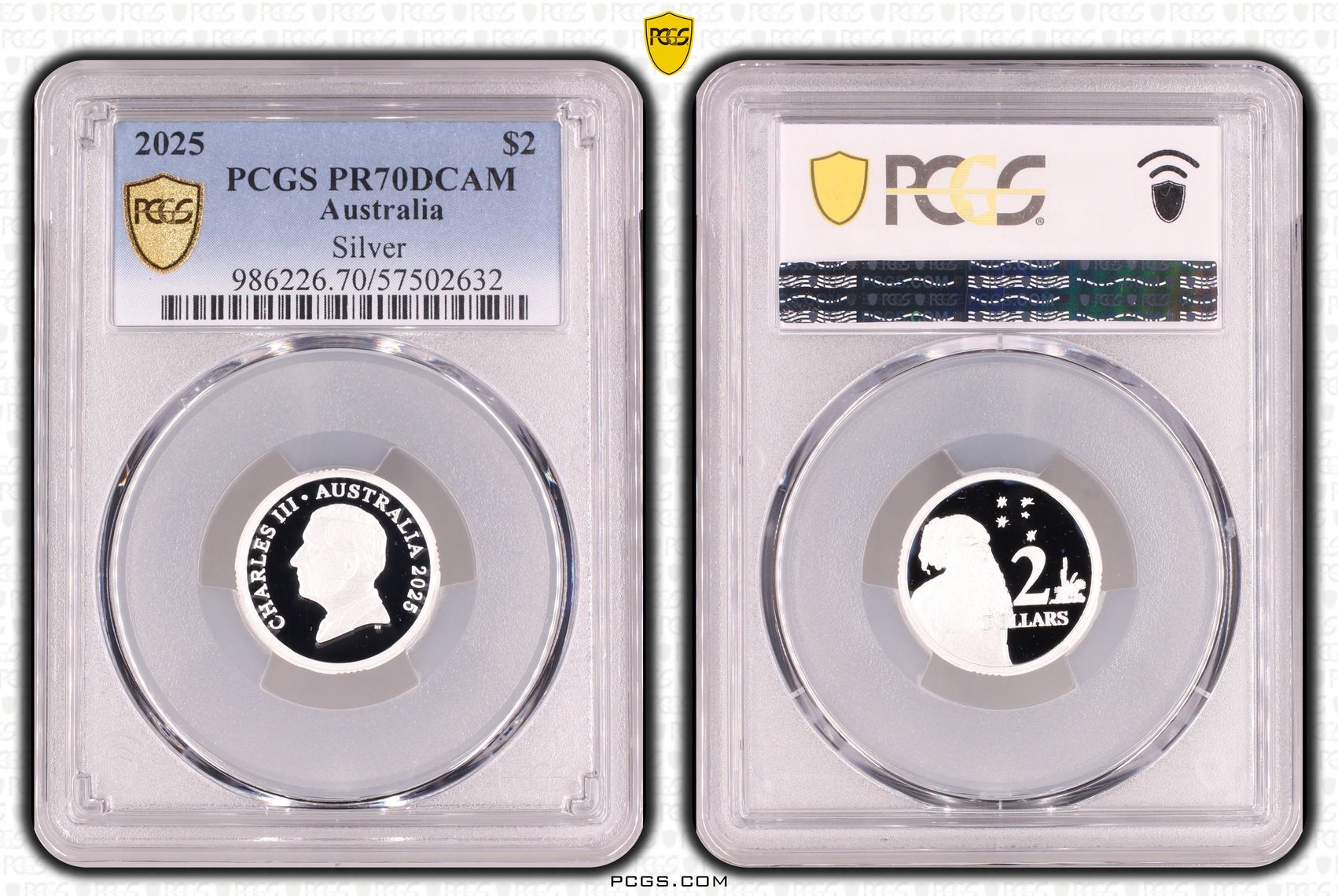 Silver, 17/0, Two Dollar, 2025, PR70DCAM