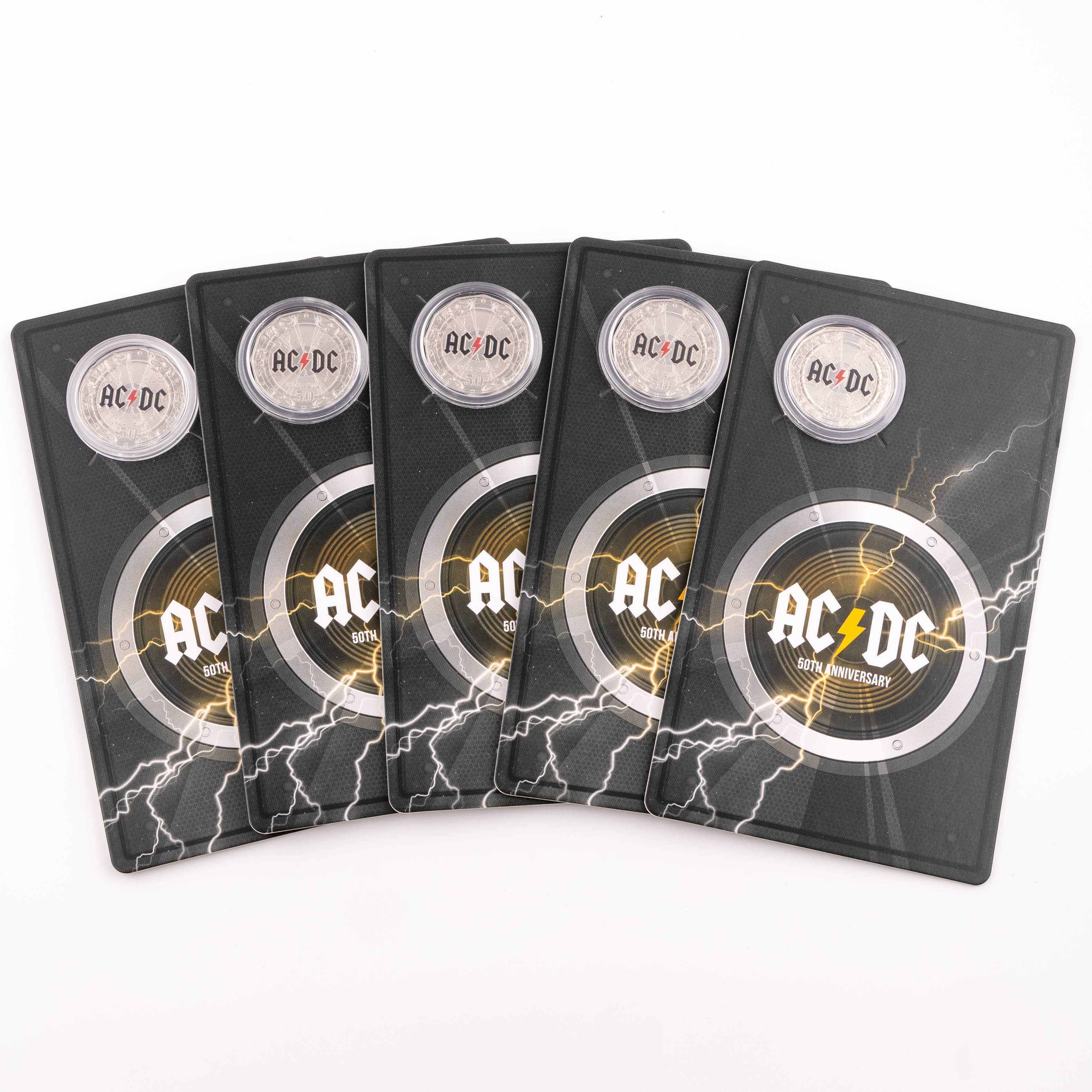 206 · Elizabeth II, AC/DC 50th Anniversary, Fifty Cents, 2023,  UNC