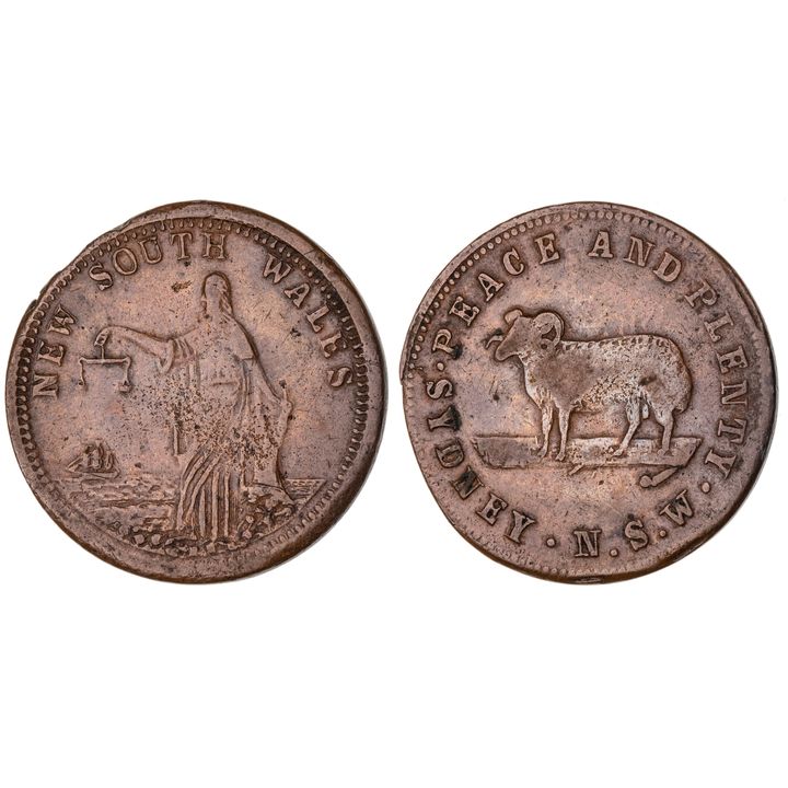 Sydney, NSW, Whitty & Brown, Penny, ND, VF