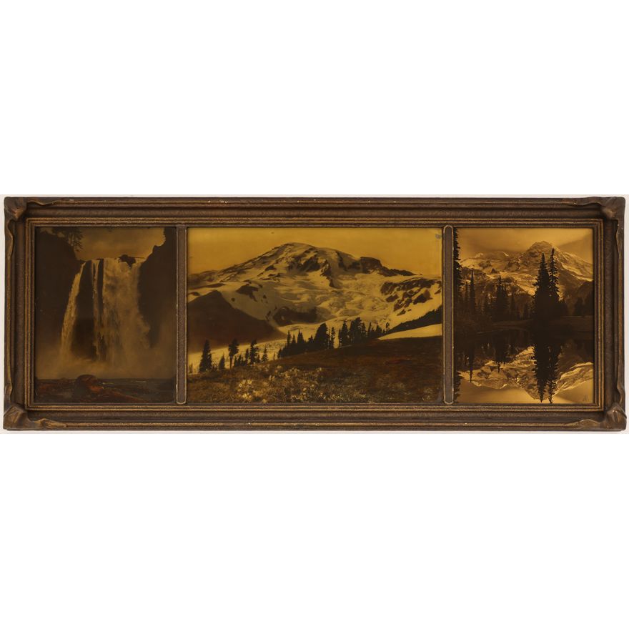 James Bert Barton ''Mount Rainier Paradise Valley'' Orotone
